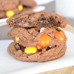 Peanut Butter and Brownie Batter Cookies