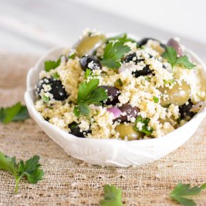 Mediterranean Olive Couscous Salad