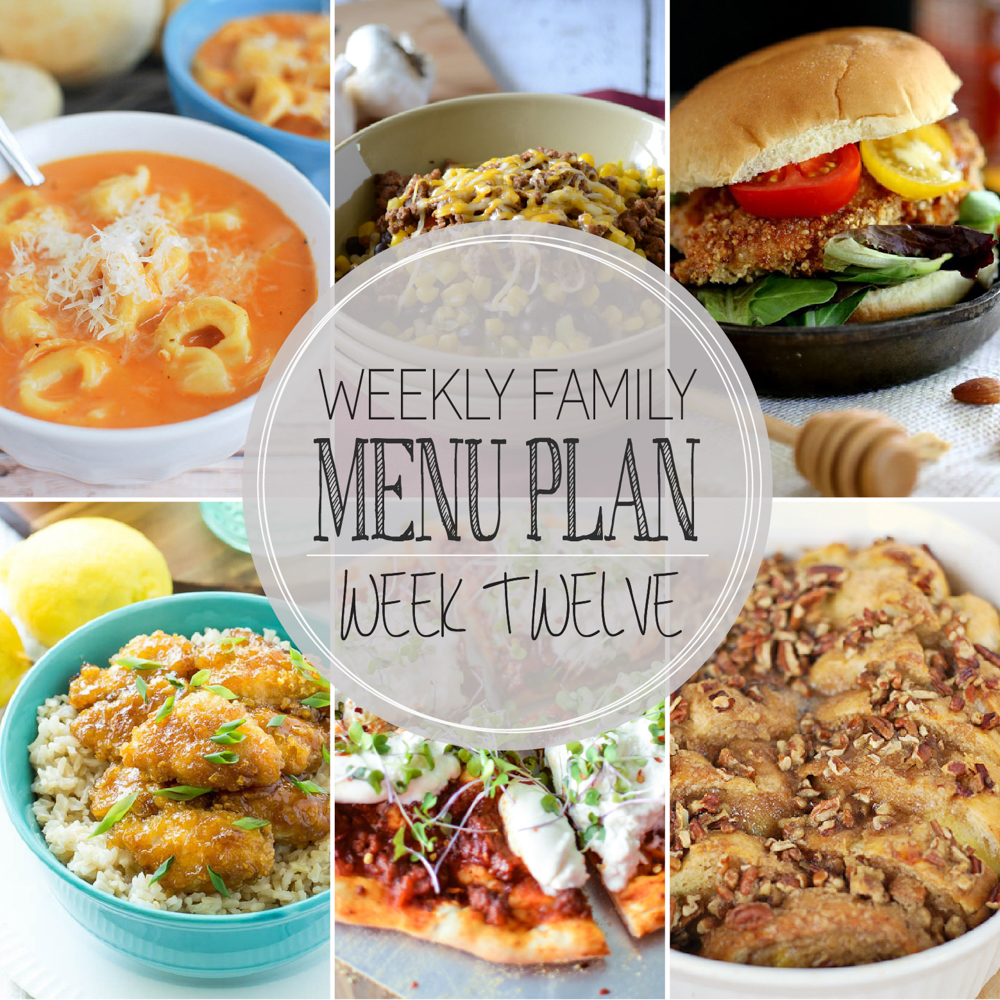 weekly family menu plan – week twelve